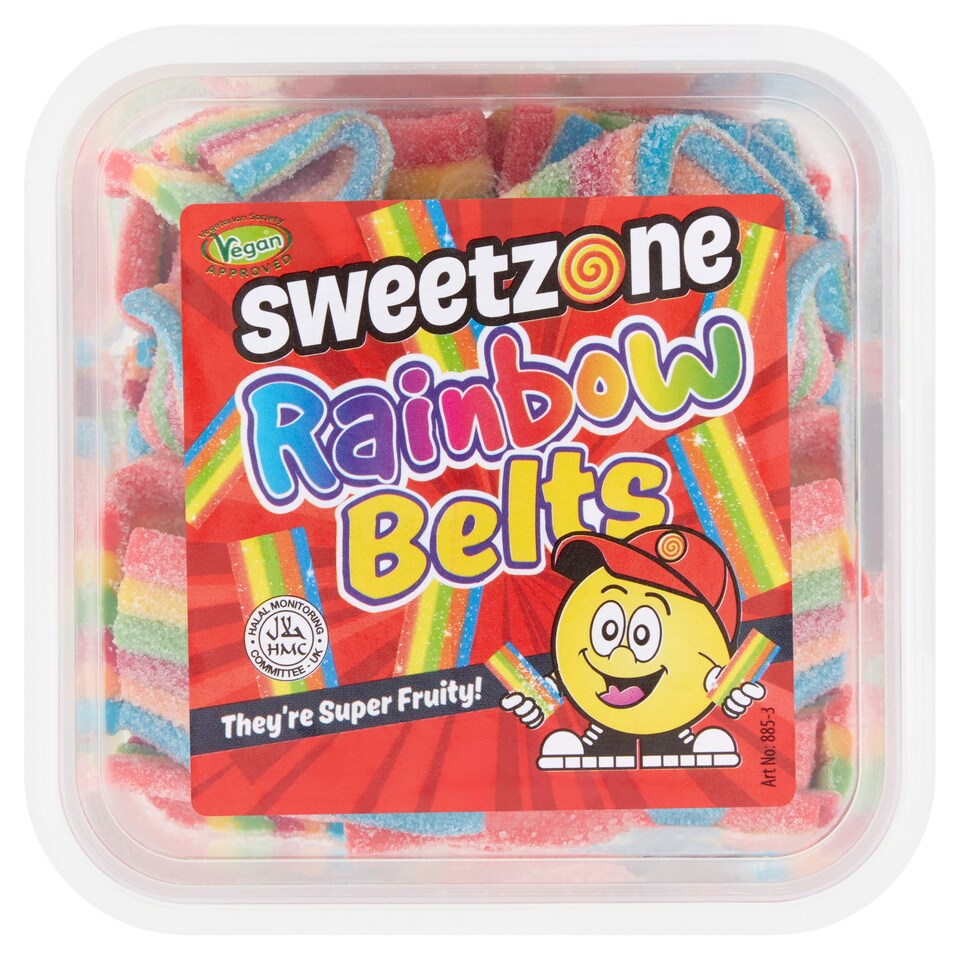 Sweetzone rainbow belts 170g