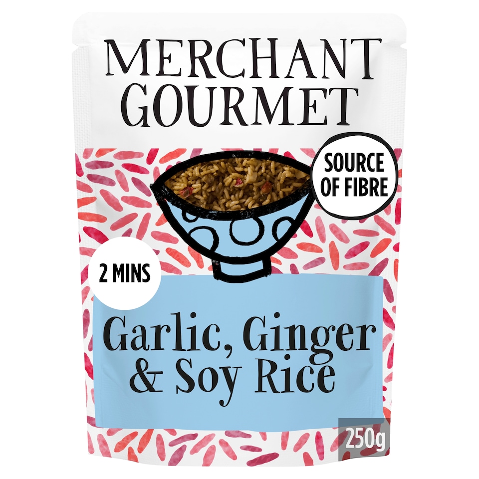 image 1 of Merchant Gourmet Garlic, Ginger & Soy Rice 250g