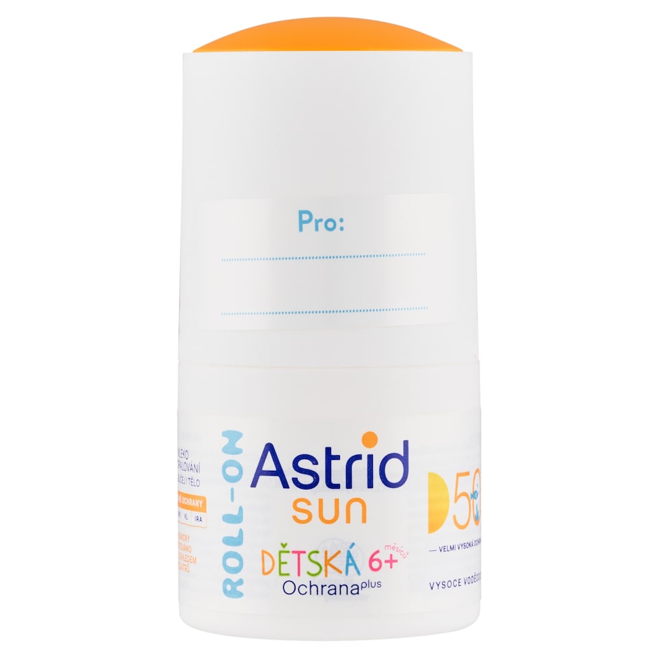 obrázok 1 z Astrid Sun Detské mlieko na opaľovanie roll-on SPF 50+ 50 ml
