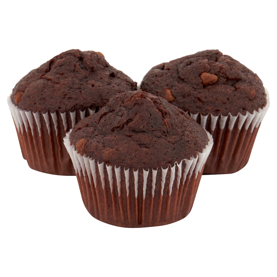 image 1 of Tesco Double Chocolate Mini Muffins 16 Pack