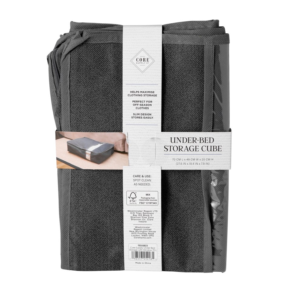 image 1 of Core Supply Under Bed Storage Cube 70L