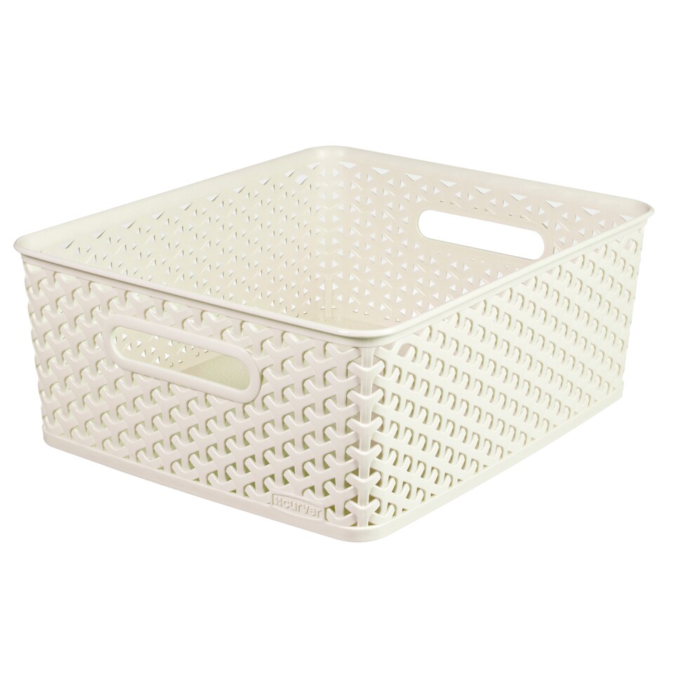 CURVER MYSTYLE WHITE BASKET MEDIUM