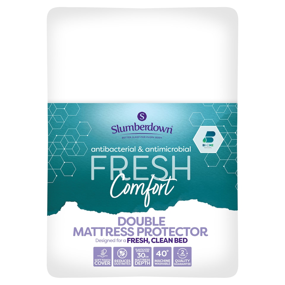Slumberdown Fresh Comfort Anti Allergy Mattress Protector Double