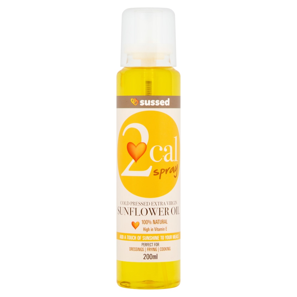 sussed 2cal Spray Cold Pressed Extra Virgin Sunflower Oil 200ml