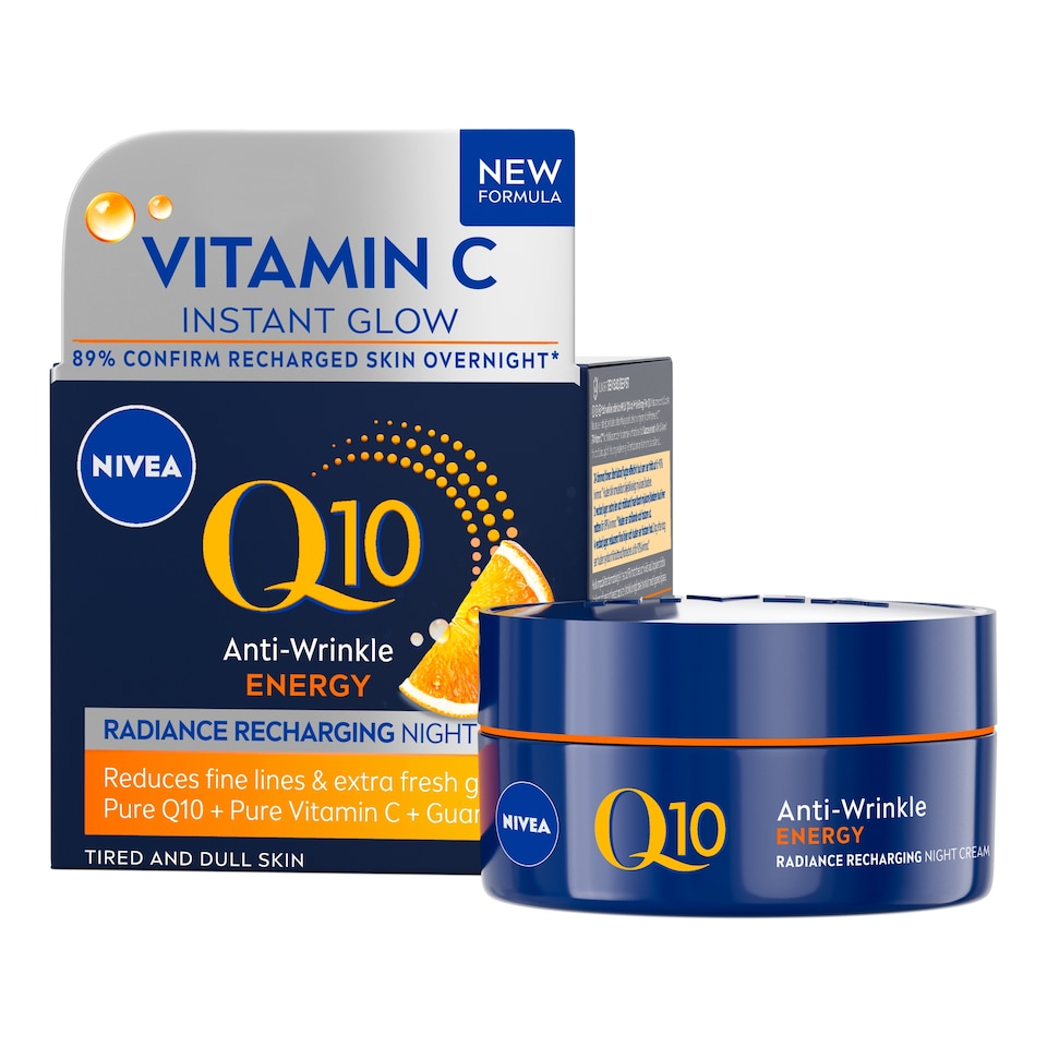 image 1 of NIVEA Q10 Energy Recharging Night Cream Moisturiser 50ml