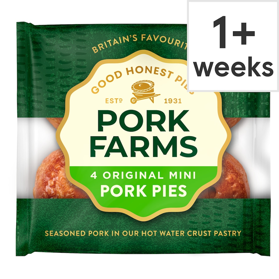 Pork Farms Original Pork Pies 4 Pack