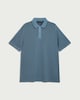 image 4 of F&F Modal Rich Textured Polo Shirt in Blue