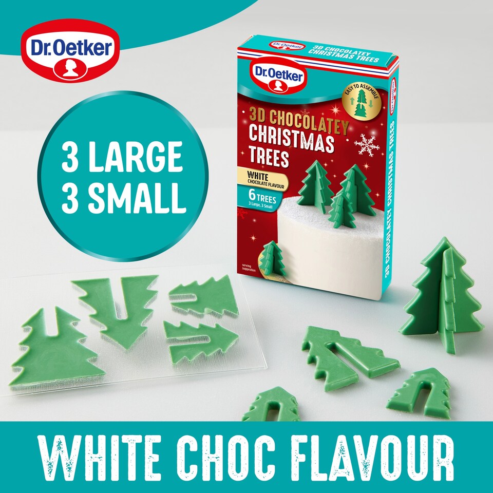 image 1 of Dr. Oetker 3D Chocolatey Christmas Trees 30g
