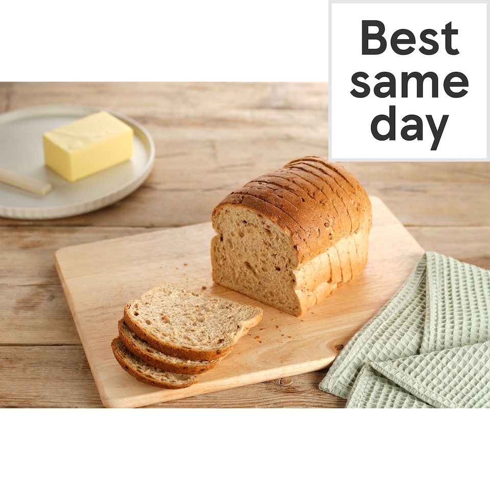image 1 of Tesco Hi Fibre Malted Loaf 400G Sliced