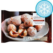 Tesco 12 Mini Jam Doughnuts 144g