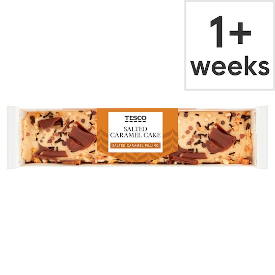 Tesco Salted Caramel Bar Cake Tesco Groceries