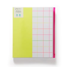 Paperchase Neon Grid 8x10 Wallet Weekly Planner