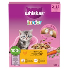 Whiskas Junior S lahodným kuracím 300 g