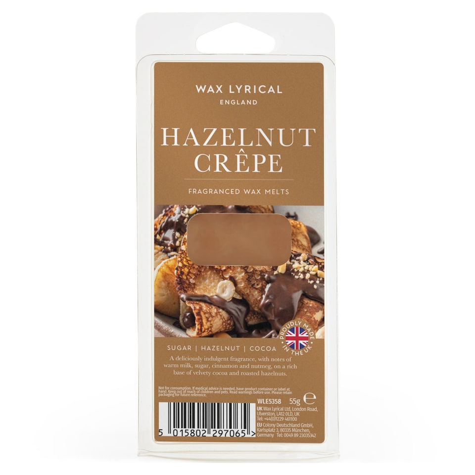 Wax Lyrical England Hazlenut Crepe Wax Melt 55g