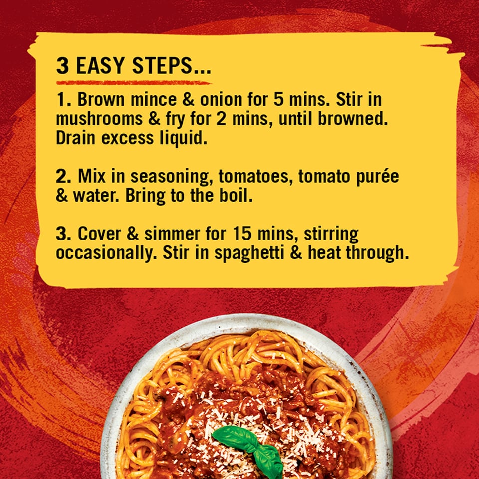 image 1 of Schwartz Spaghetti Bolognese Recipe Mix 40g
