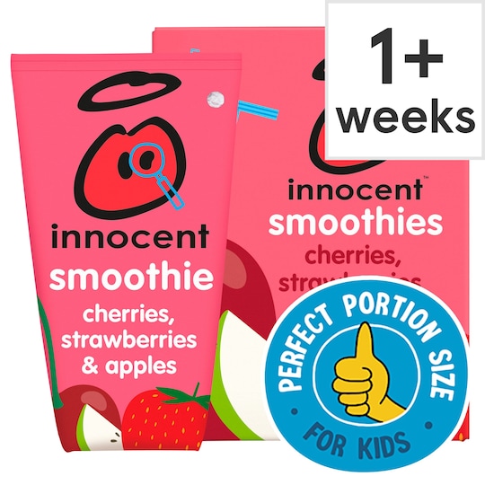 Innocent Kids Smoothie Cherries Strawberries 4X150ml Tesco Groceries