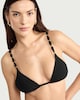 image 2 of F&F Metal Ring Strap Bikini Top in Black