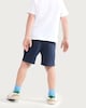 image 3 of F&F Boys Cotton Rich Drawstring Shorts in Navy