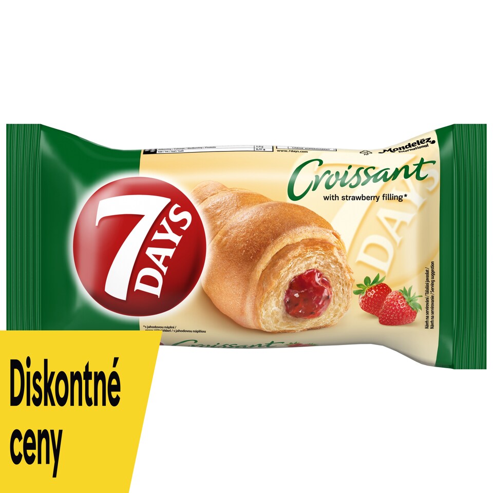 obrázok 1 z 7 Days Croissant s jahodovou náplňou 60 g