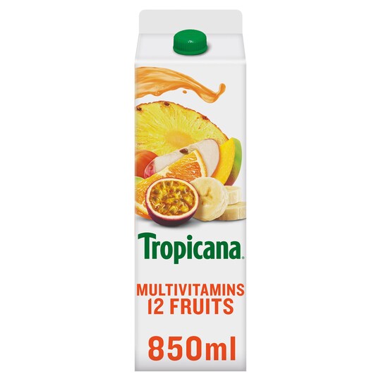 Tropicana Multivitamins Fruit Juice 850Ml Tesco Groceries
