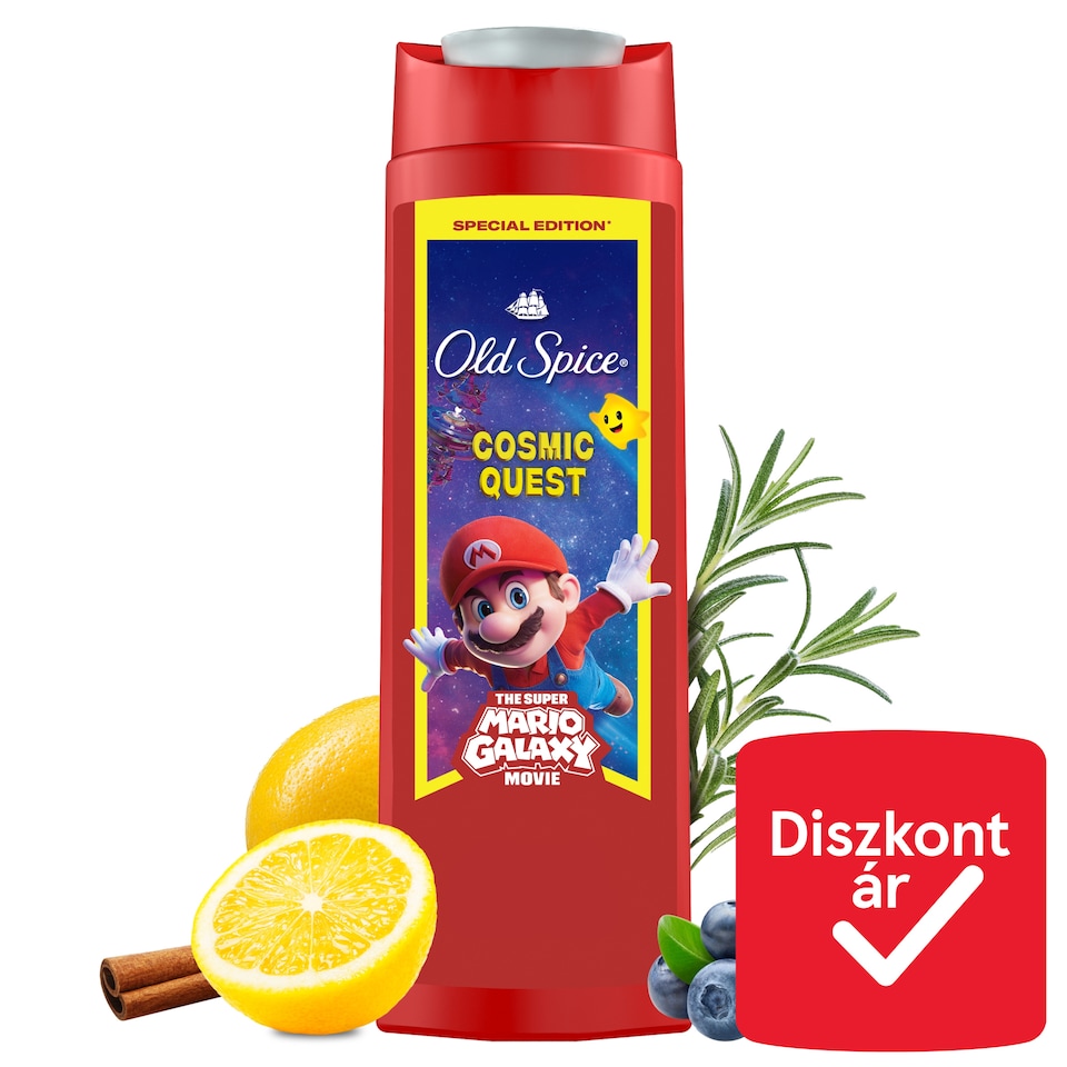 Old Spice Super Mario Special Edition 3 az 1-ben Sampon és Tusfürdő, 400 ml  1. kép