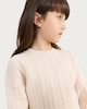 image 3 of F&F Girls 2-Piece Cable Knit Jumper and Trousers Set in Cream