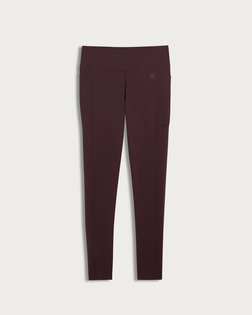 image 1 of F&F Active High Waisted Co-ord Leggings in Berry