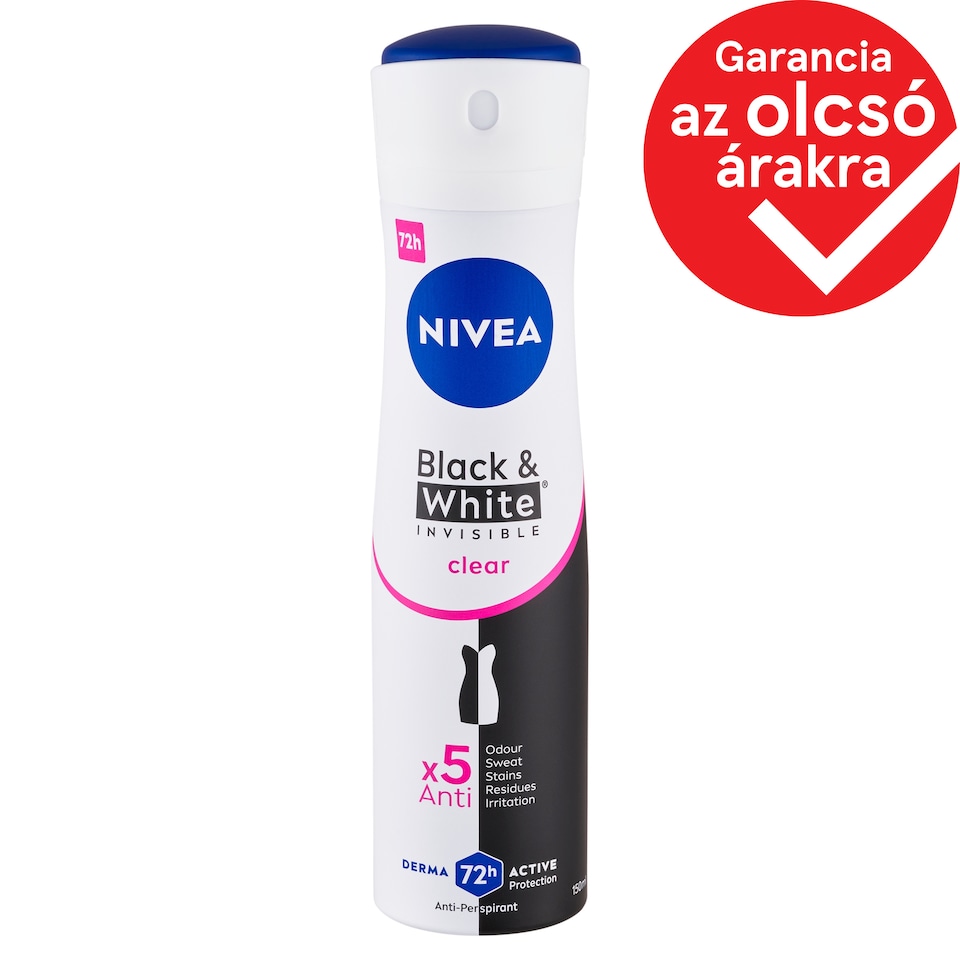 NIVEA Black & White Invisible Clear Anti-Perspirant 150 ml