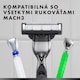 image 5 of Gillette Mach3 Charcoal Náhradné Holiace Hlavice pre Mužov s 3 Čepieľkami