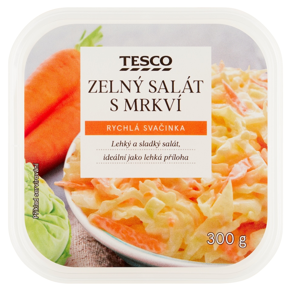 Tesco Zelný salát s mrkví 300g