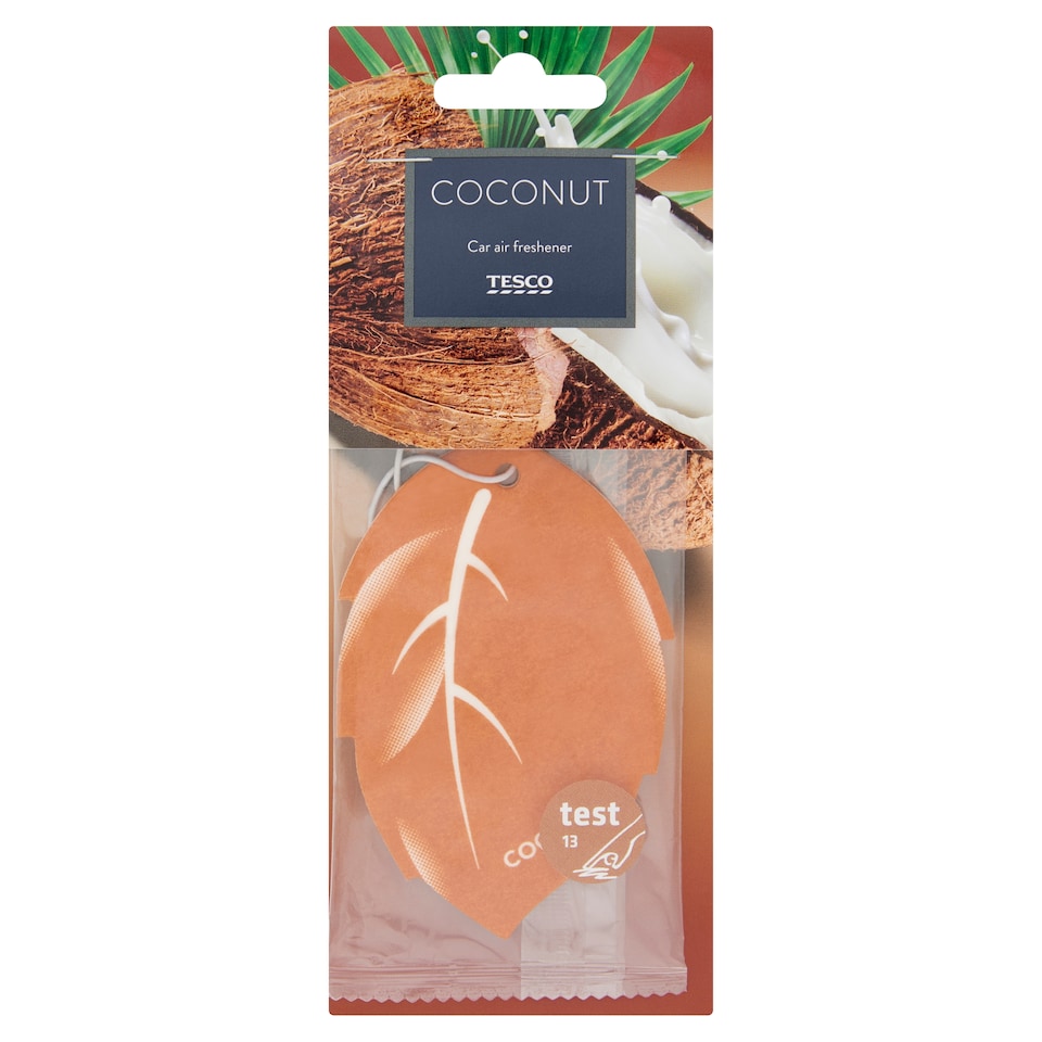 Tesco Coconut Car Air Freshener 4 g