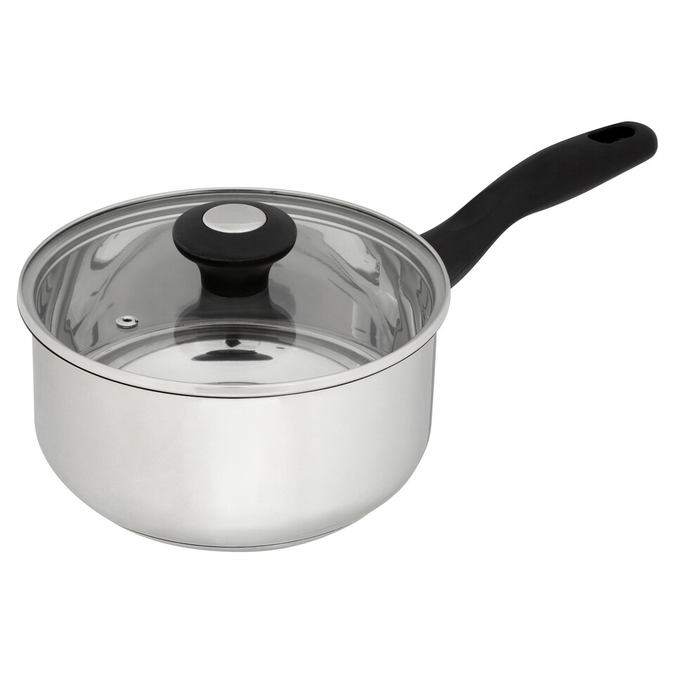 Tesco Stainless Steel Saucepan 18Cm