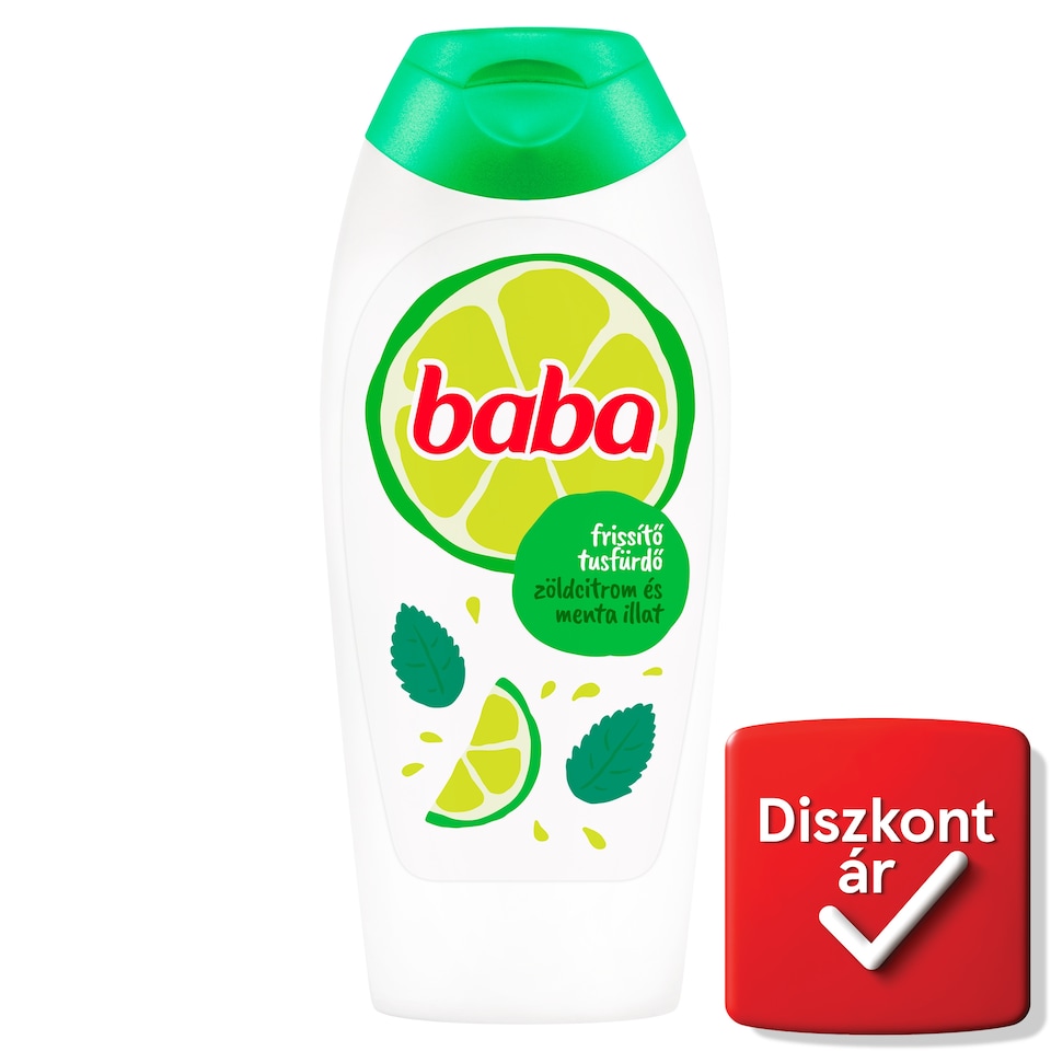 Baba Refreshing Shower Gel with Lemon and Mint Scent 400 ml