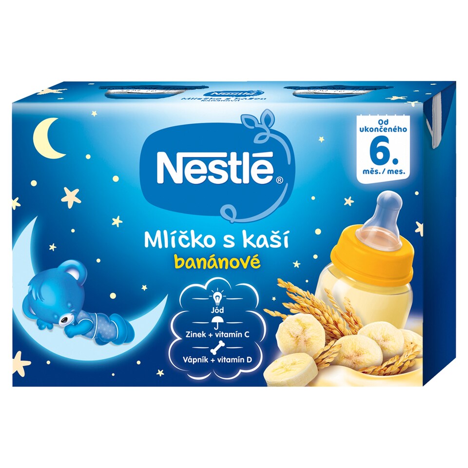 Obrázek 1 pro produkt NESTLÉ Mlíčko s kaší banánové 2 x 200ml