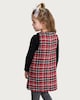 image 3 of F&F Girls 2-Piece Tartan Pinafore Dress and Top Set in Red
