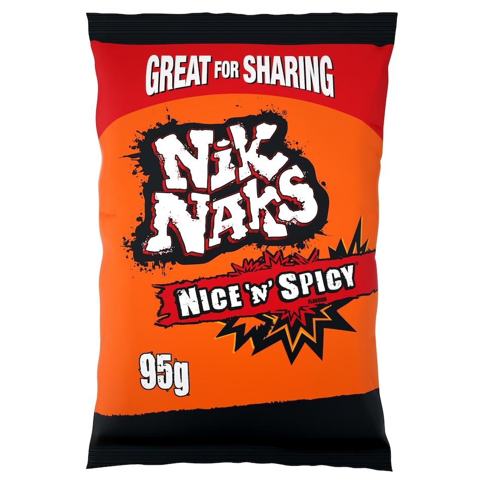 image 1 of Nik Naks Nice 'N' Spicy Flavour Crisps 95g