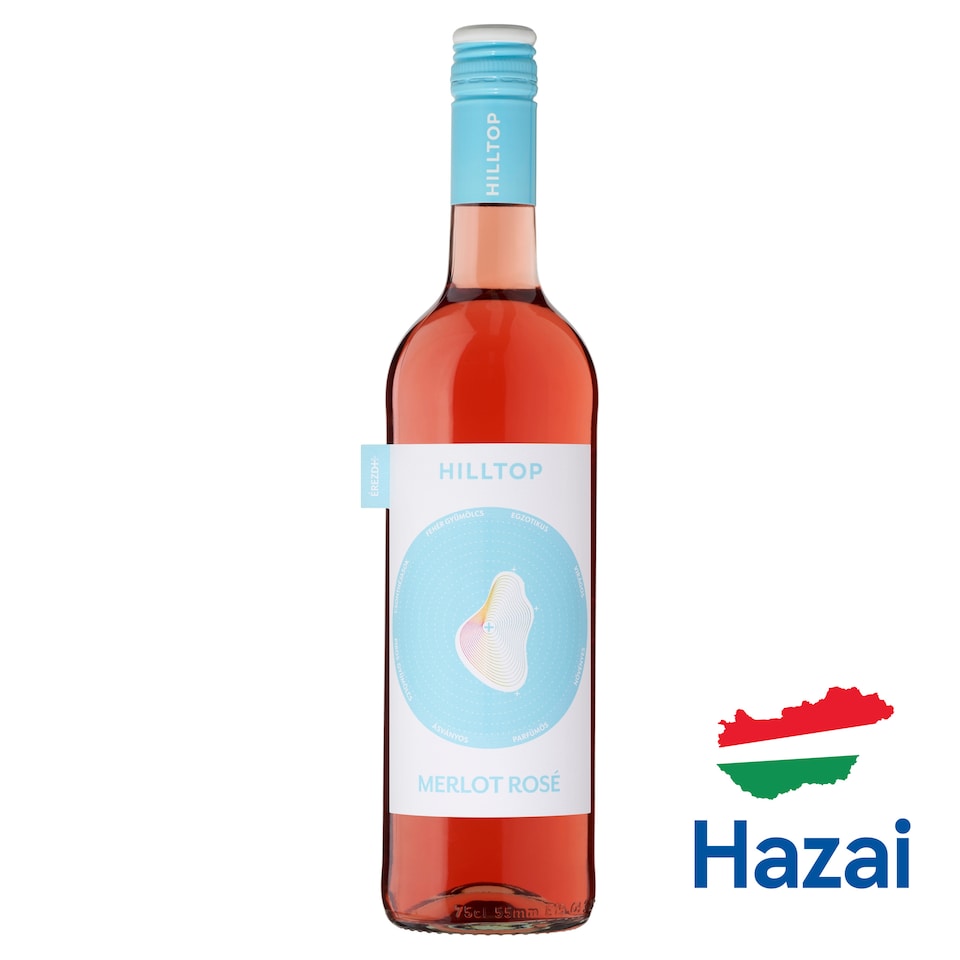 Hilltop Neszmélyi Merlot Rosé száraz rozébor 12,5% 75 cl 1. kép