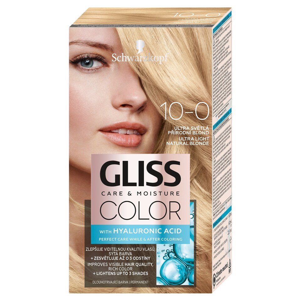 image 1 of Schwarzkopf Gliss Color farba na vlasy Ultra Svetlá Prírodná Blond 10-0