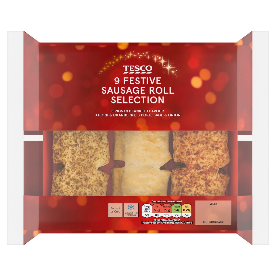 Tesco 9 Sausage Roll Selection Pack 270g