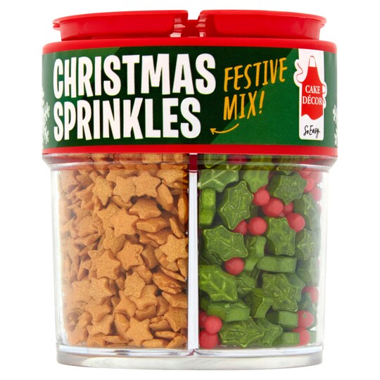 Cake Decor Christmas Sprinkles Red & Green 90G
