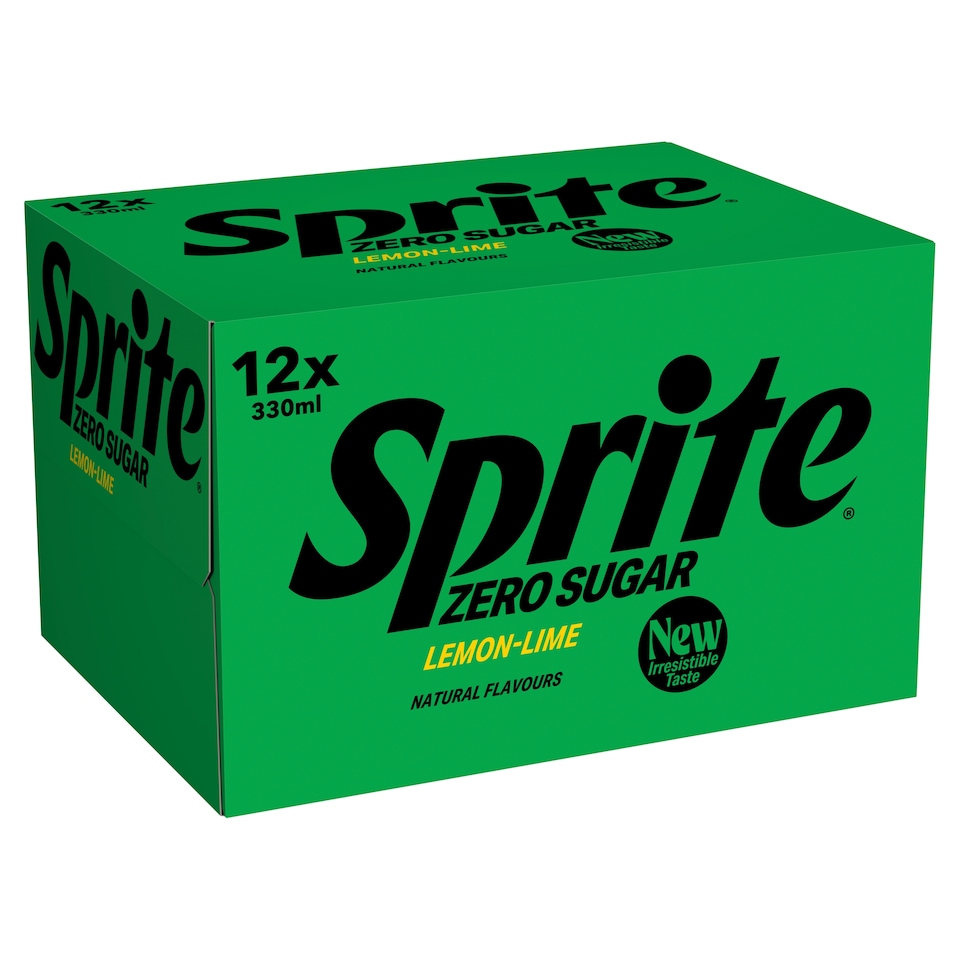 Sprite Zero Sugar Soft Drink 12x330ml