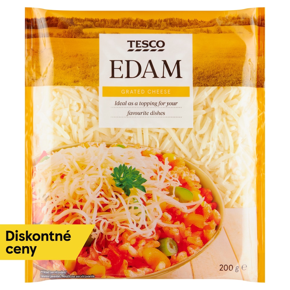 Tesco Edam strúhaný 200 g