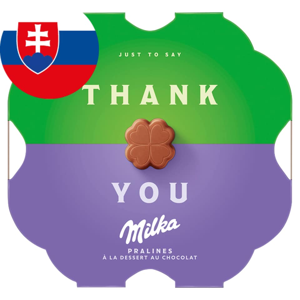 image 1 of Milka Thank You Box of Chocolates, Cocoa Filling 44 g