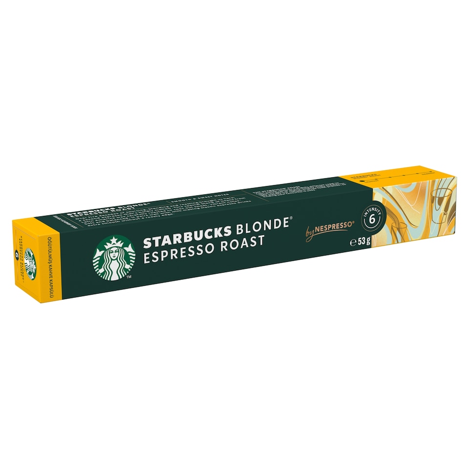 image 1 of Starbucks by Nespresso Blonde Espresso Roast Ground Roasted Coffee Capsules 10 pcs 53 g