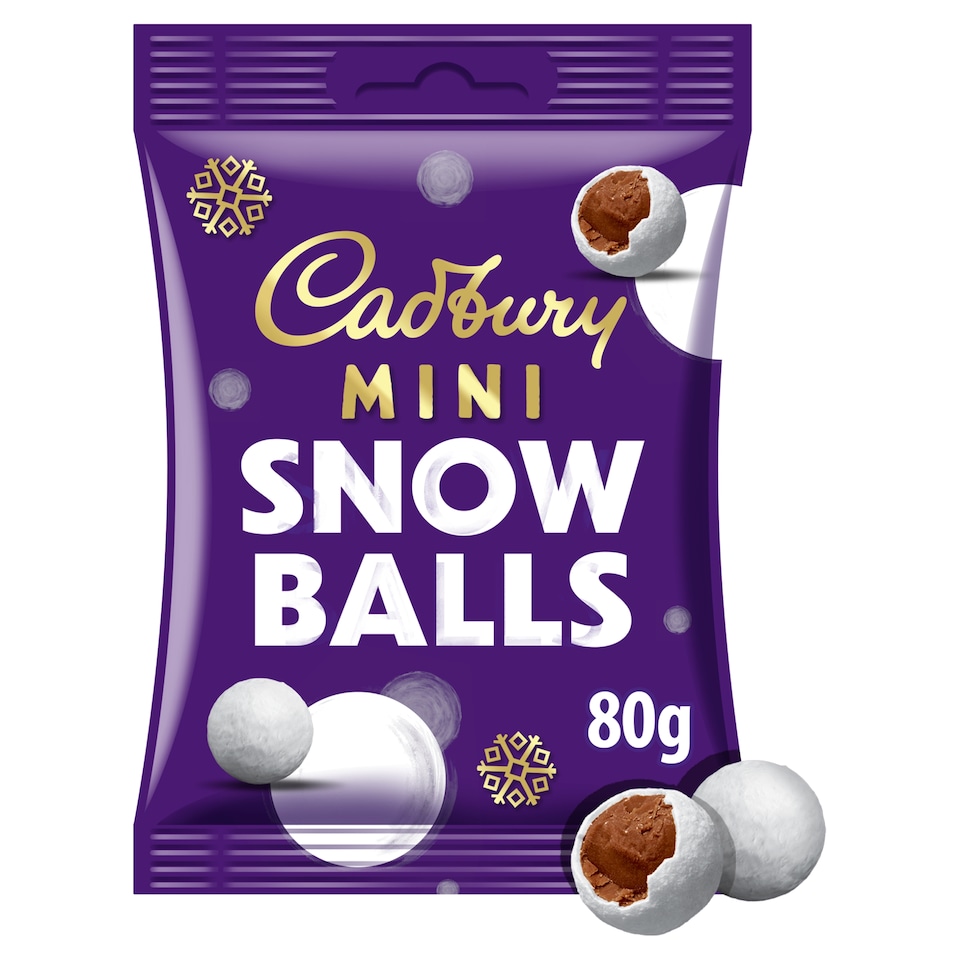 Cadbury Mini Snowballs Chocolate Bag 80g