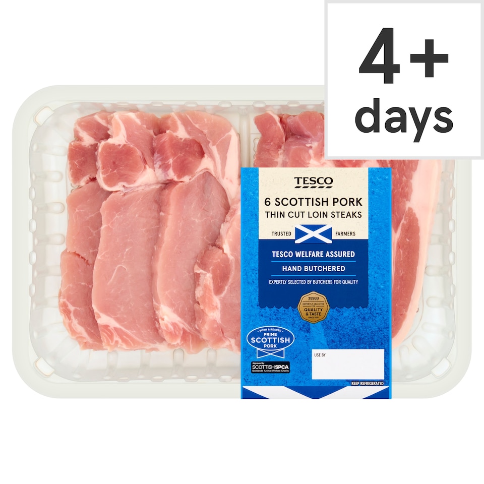 Tesco Pork Loin Steaks600g