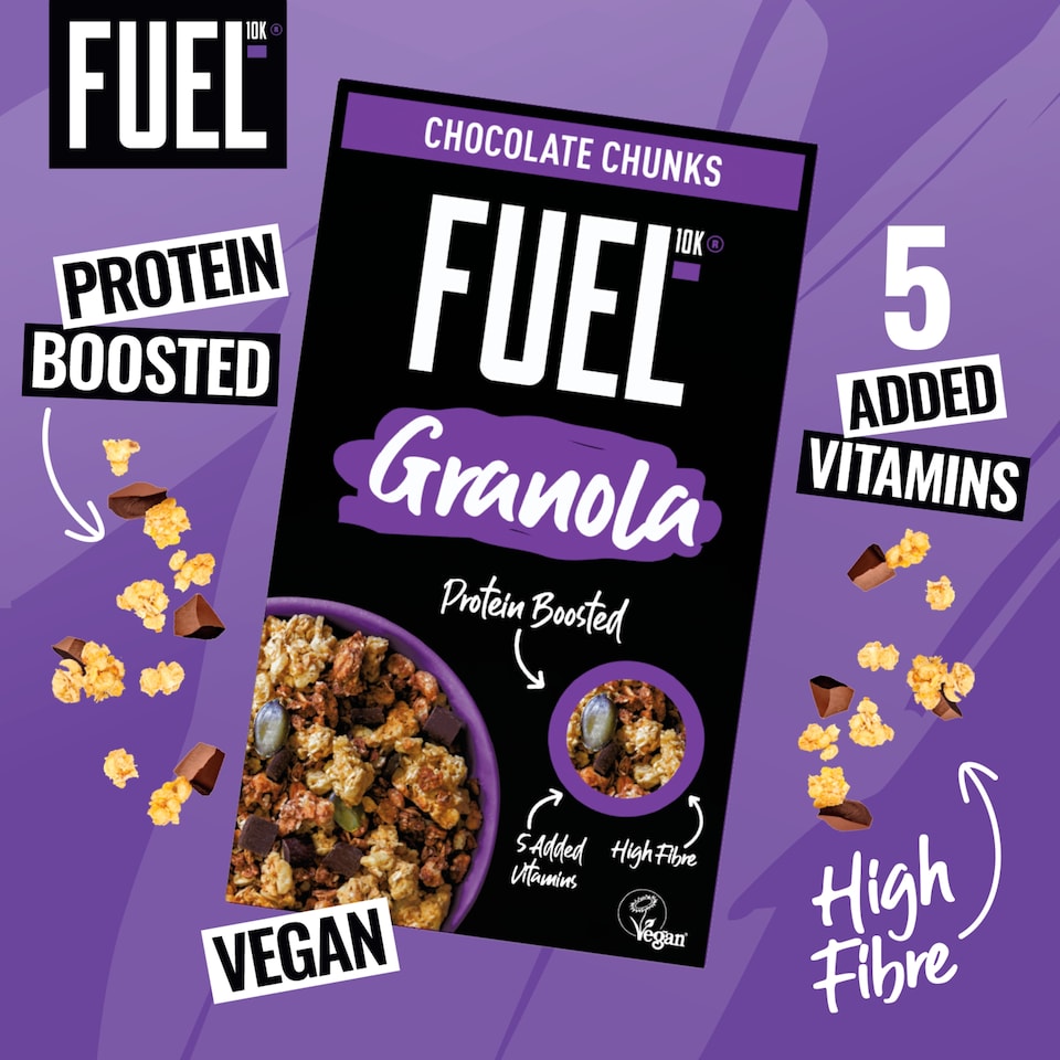 image 1 of FUEL10K Chocolate Chunks Protein Granola Breakfast Cereal 400g