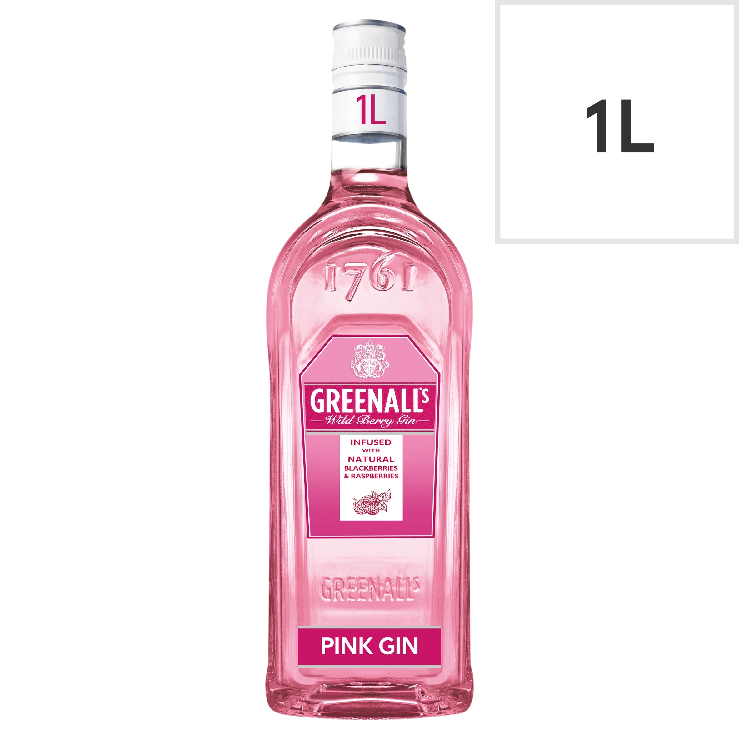 Greenalls Wild Berry Pink Gin 1 Litre