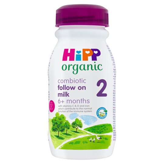 Hipp Organic 2 Follow On Baby Milk Ready To Feed Bottle 6 Month Plus