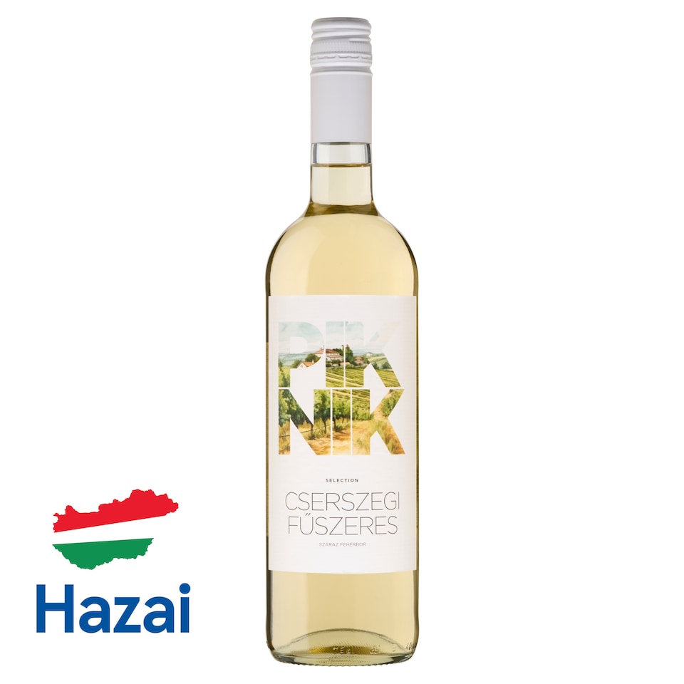 Piknik Selection Duna-Tisza közi Cserszegi Fűszeres száraz fehérbor 11,5% 750 ml  1. kép
